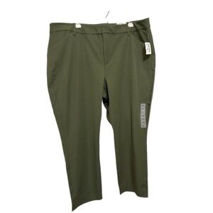 Old Navy High-Rise Pixie Pants Olive Green Size 24 NWT